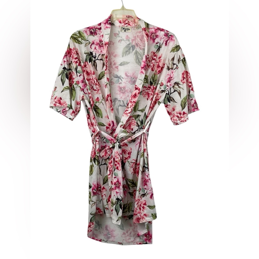 Show me your Mumu, floral wrap robe size 0/S GUC - Picture 2 of 10